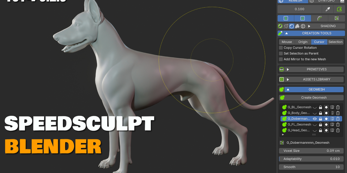 SpeedscuIpt v0.3.0 for blender 雕刻建模辅助插件