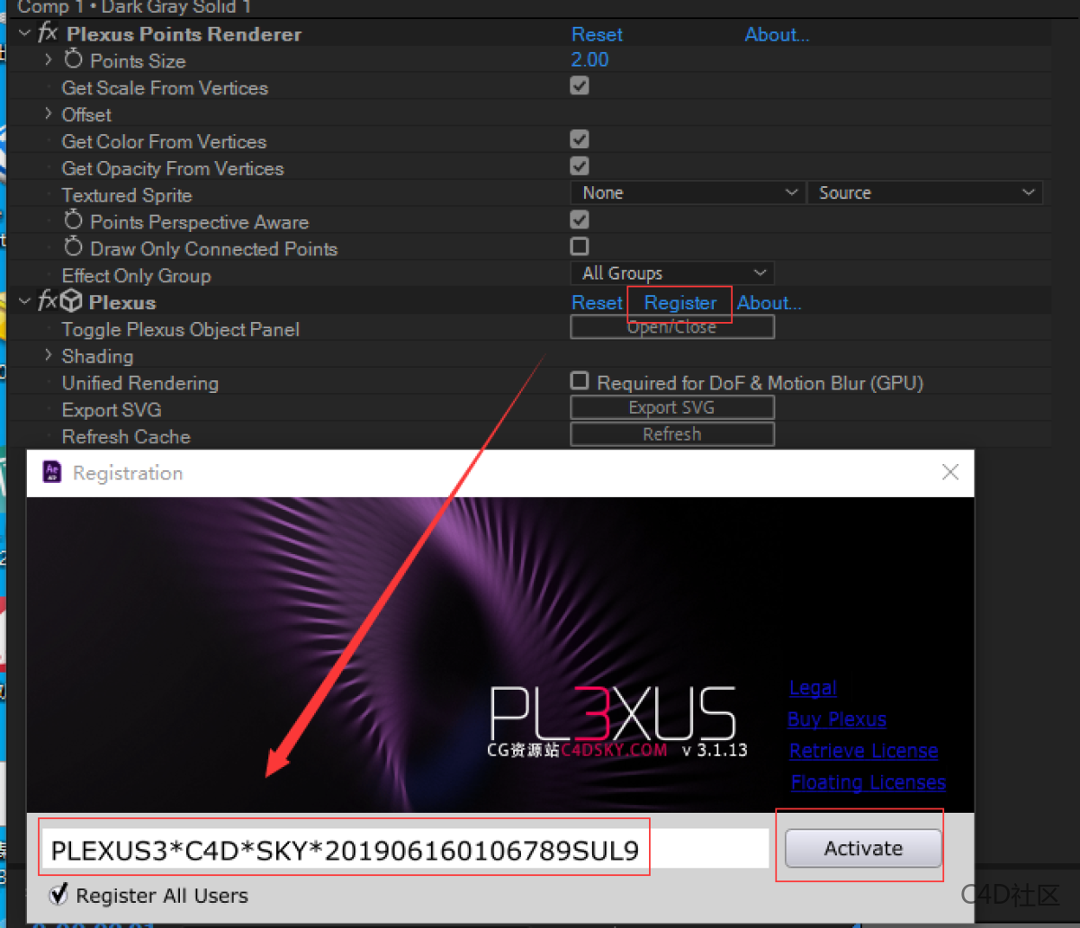Rowbyte Plexus 3.2.10 Fro After Effects三维粒子插件