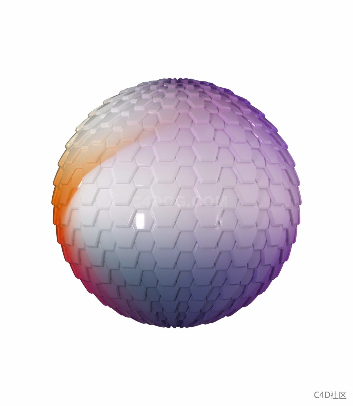 无缝置换贴图-拉伸六边形刻度纹理