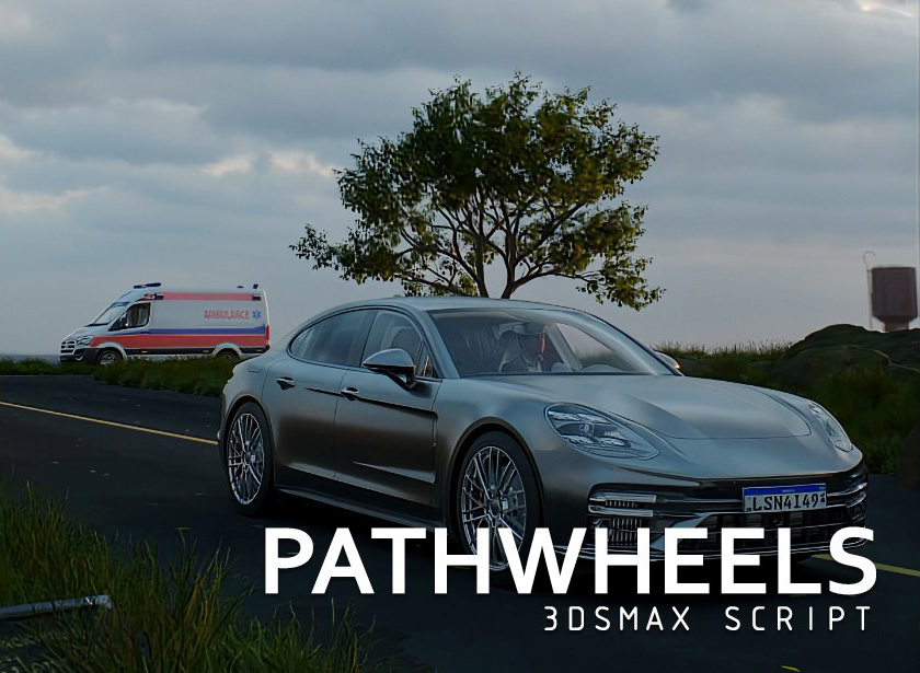 Archtoolz PathWheels 2024.1.041 Fro 3DS MAX车辆绑定插件