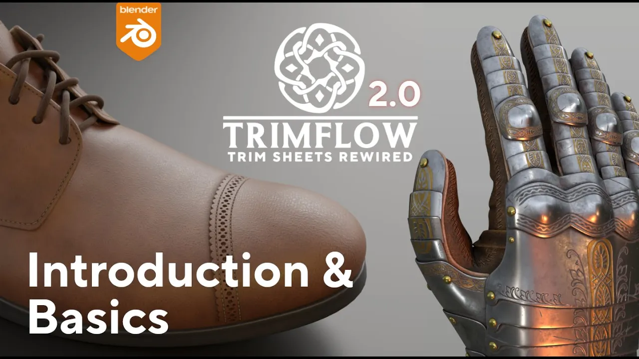 Trimflow V2.1.1 fro Blender 贴画纹理绘制插件