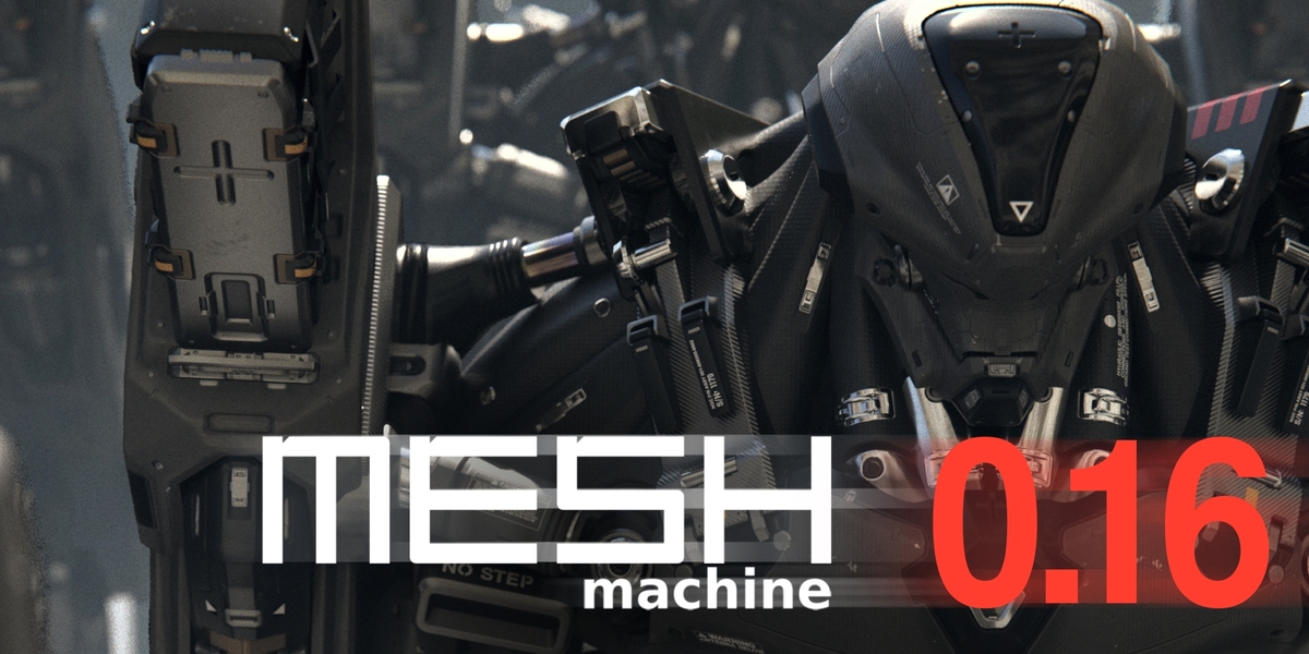 MESHmachine v0.16 fro Blender倒角圆角插件破解版