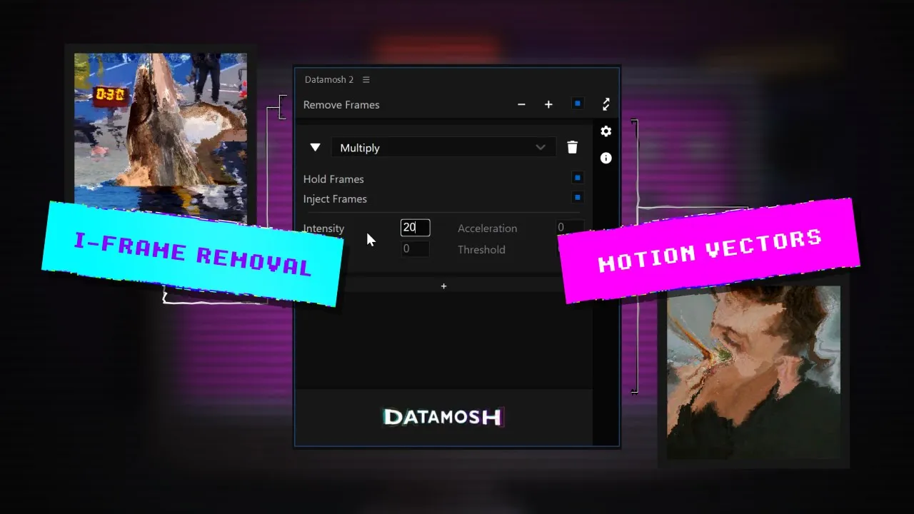 Datamosh 2.5.4 fro After Effects 像素破损花屏效果脚本