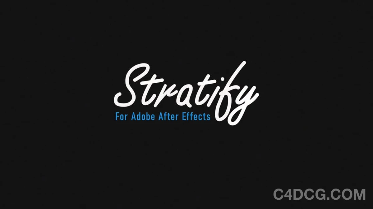 Stratify v1.4 Fro After Effects 图层偏移交错排列动画脚本