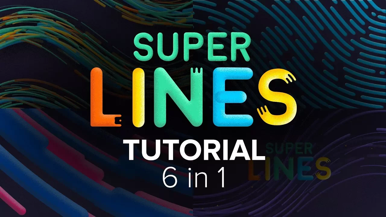 Super Lines 1.4.9 fro After Effects 流动线条MG动画生成脚本