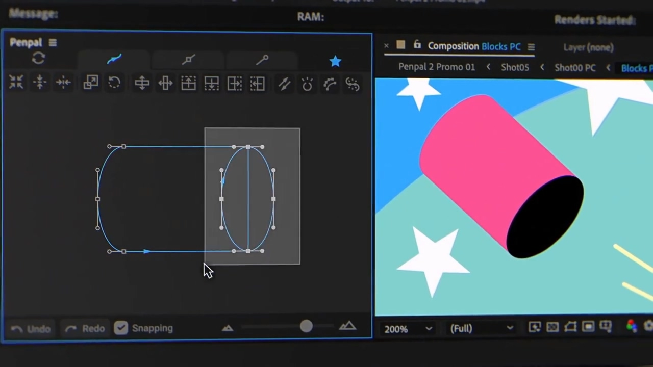 Penpal v2.0.1 fro After Effects 路径节点复制打断编辑助手