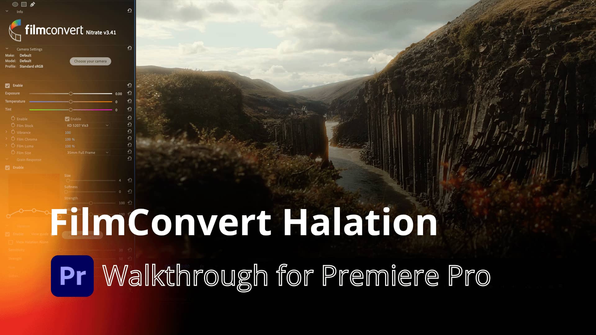 FilmConvert Halation 1.03 For AE/PR 电影胶片光晕调色插件