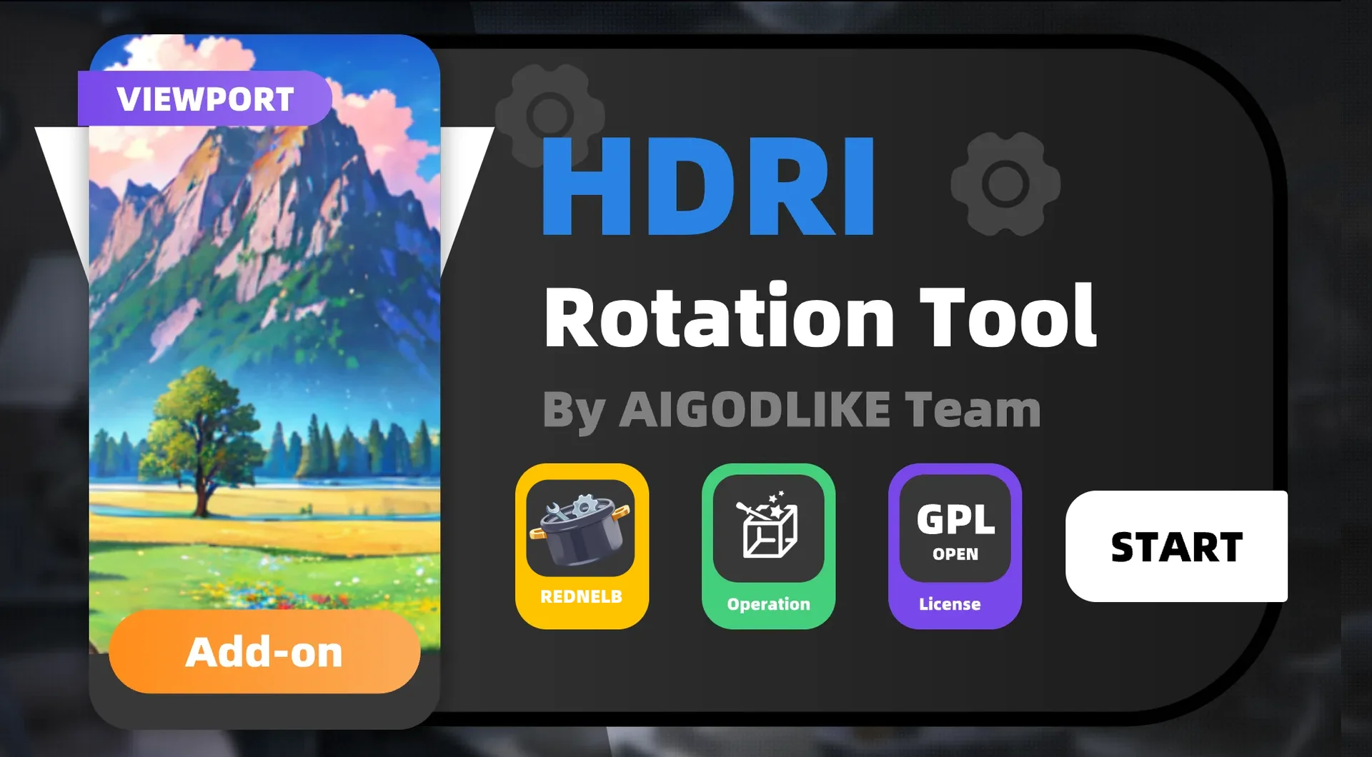 HDR Rotation v1.0.5 fro Blender HDR 旋转插件