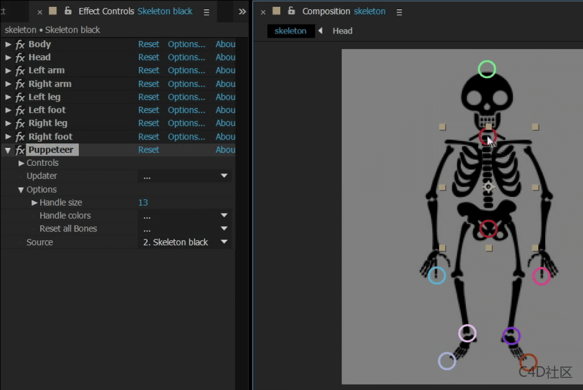 BAO Bones V1.5.10 Fro After Effects 骨骼绑定插件