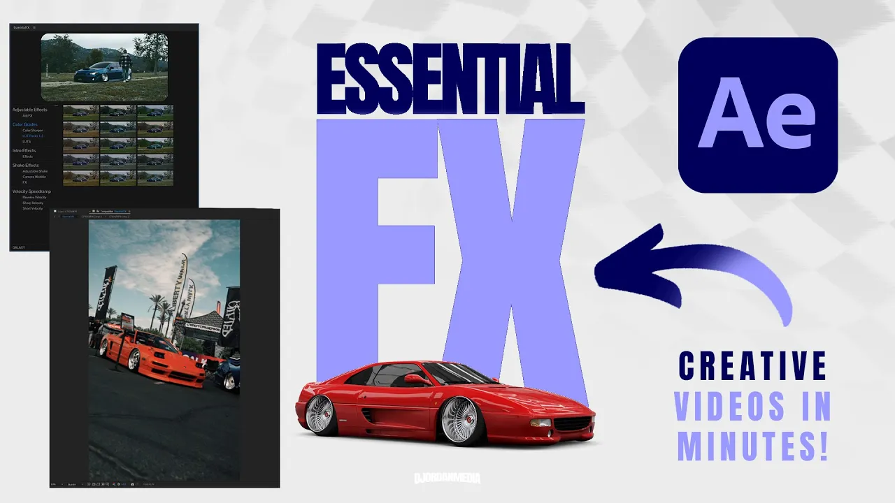EssentialFX V1.0.02 Fro After Effects 叠加调色变速预设
