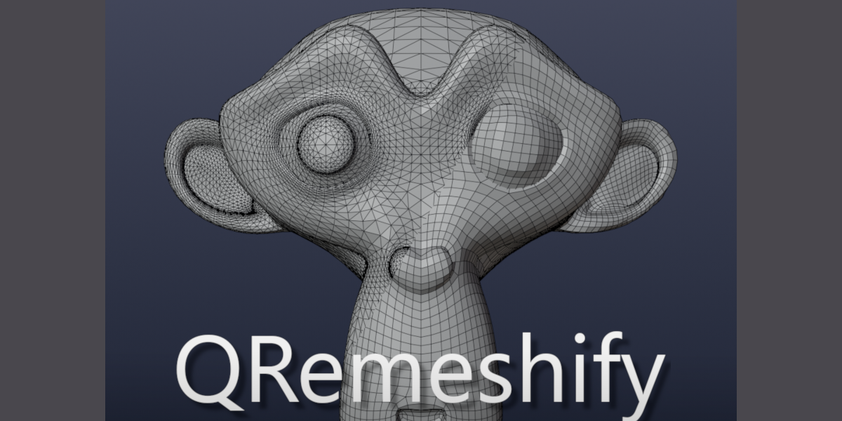 QRemeshify v1.1.0 for Blender四边面重拓扑插件