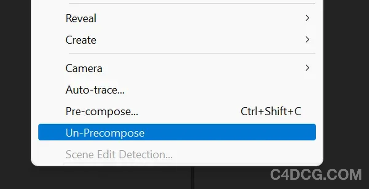 Un-PreCompose v1.1.5 Fro After Effects 预合成解除插件