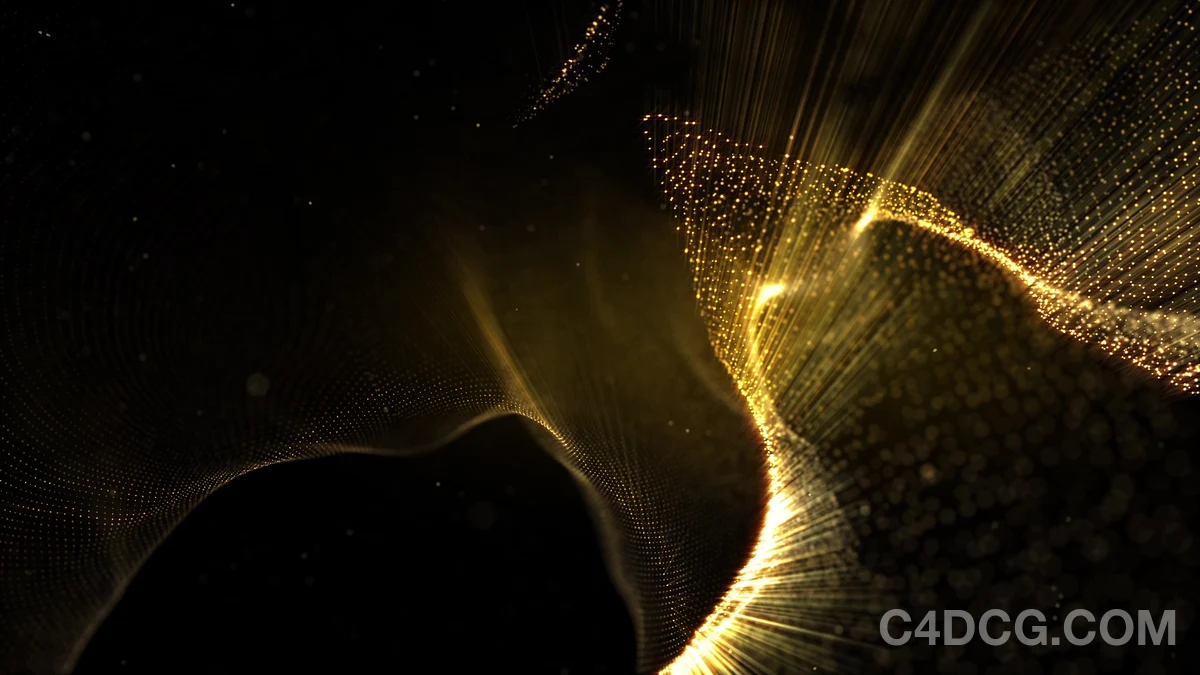 金色华丽颁奖典礼预告片文字标题开场模板-Golden Titles