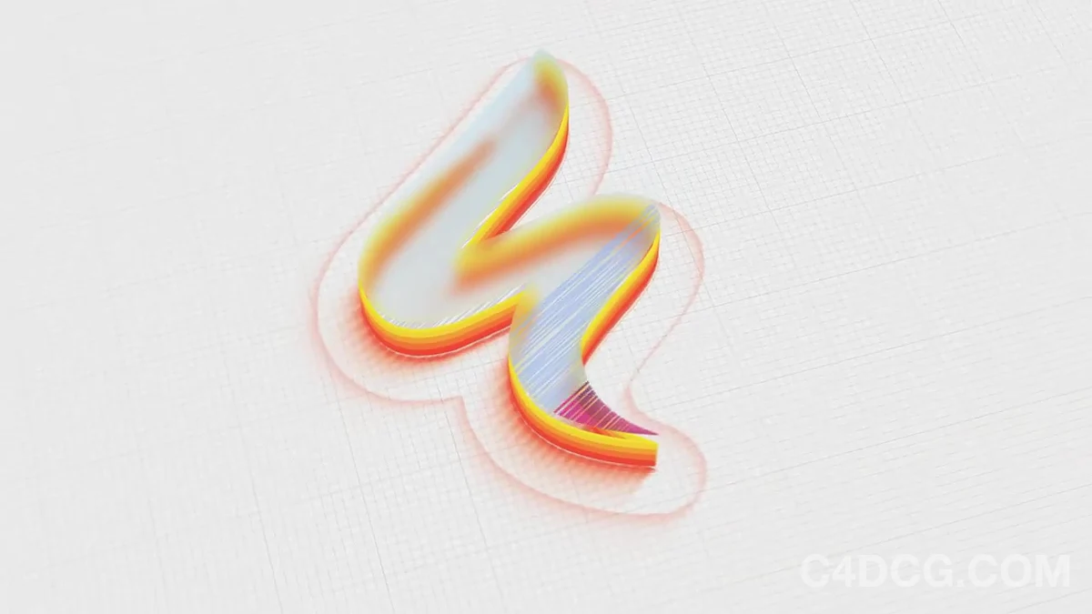 三维素描Logo动画模板-Elegant Logo Reveal