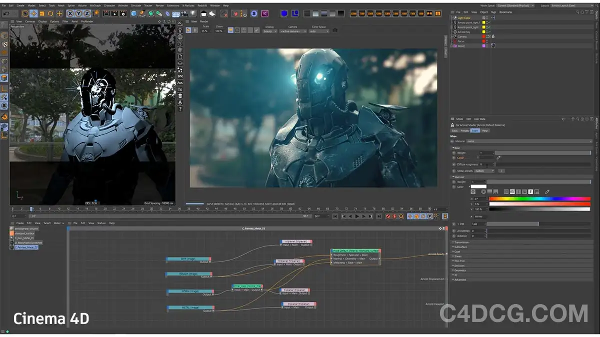 Solid Angle Arnold 4.8.5 For Cinema 4D 写实渲染器插件