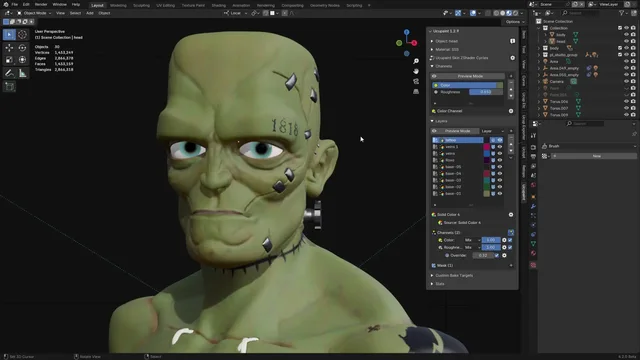 Ucupaint V2.3.0 fro Blender 贴图管理插件