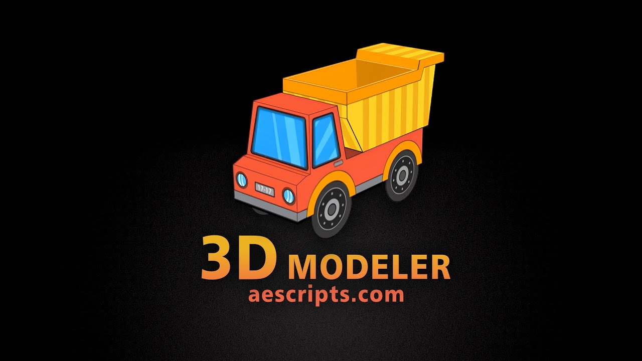 3D Modeler V1.1.0 fro After Effects 3D模型生成器