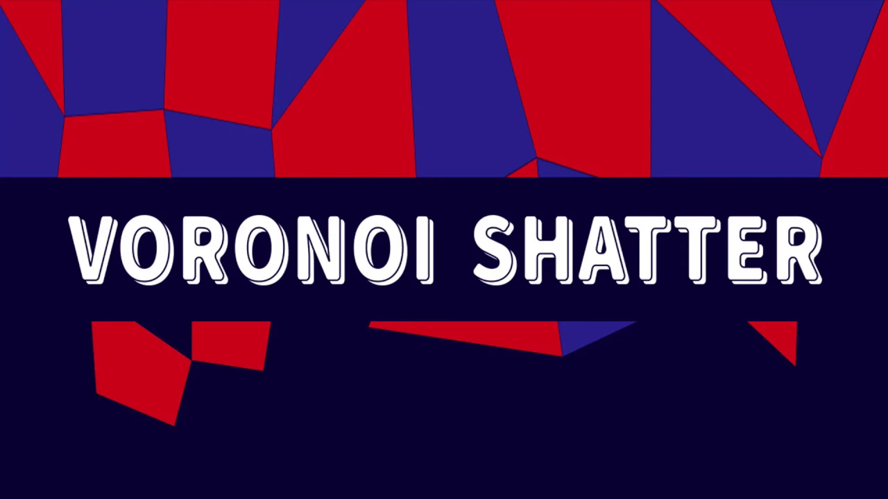 Voronoi Shatter V3.0 fro After Effects 随机分段破碎效果脚本