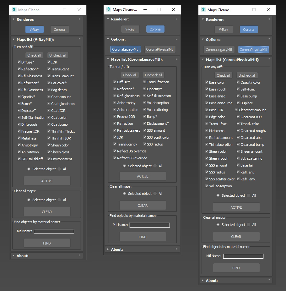 Archviztools Maps Cleaner V1.0 For 3DS MAX 贴图材质管理插件