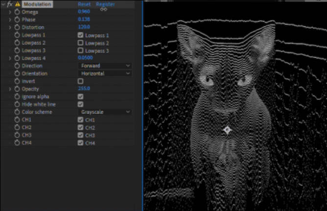 Modulation v2.0.0 fro After Effects 信号波纹特效插件