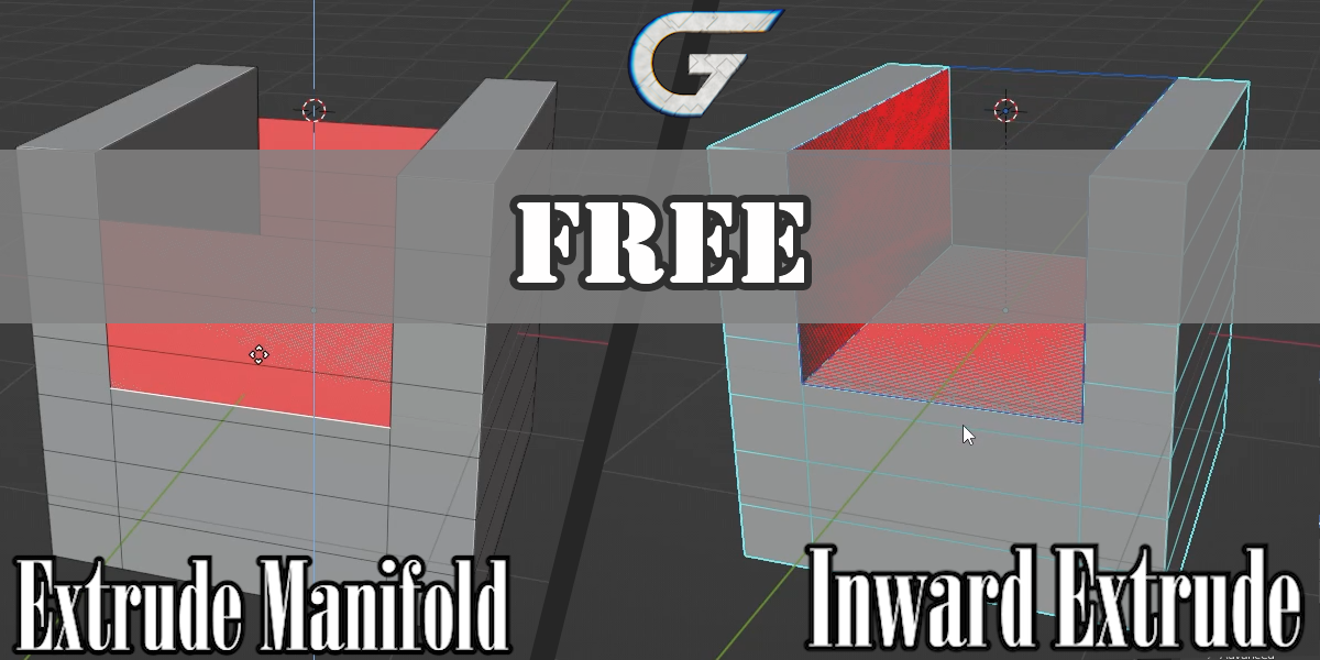 Inward Extrude V1.0.3 fro Blender 模型内挤出插件