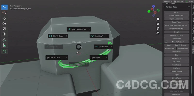 Rantools And P-Cutter All-In-One Addon V3.3.2 Fro Blender 硬表面建模灯光材质修改纹理烘焙插件