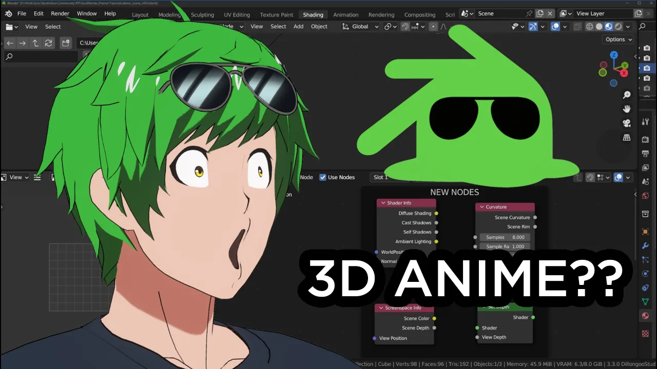 Goo Engine V4.1.1 fro Blender 二次元卡通漫画渲染引擎