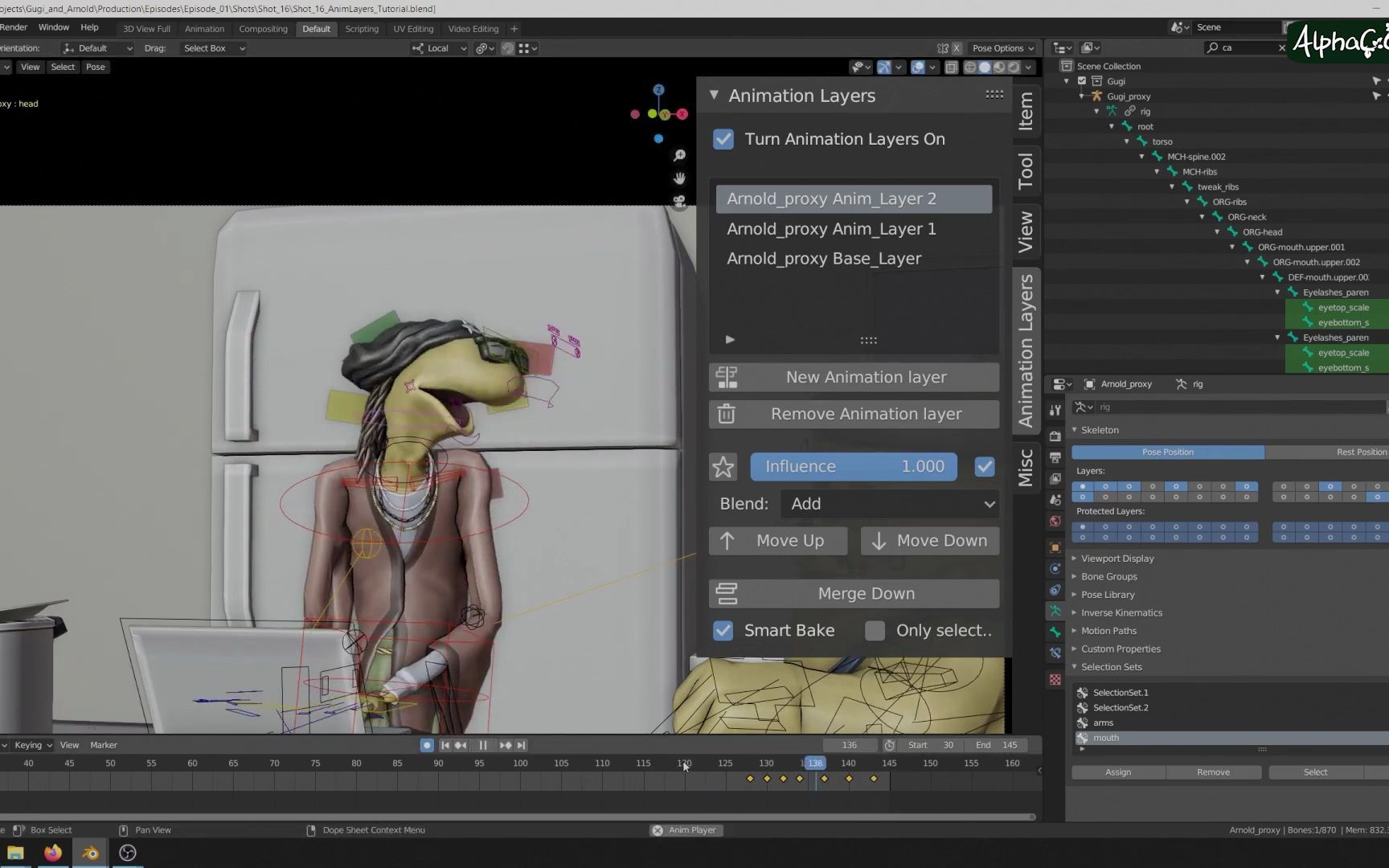 Animation Layers V2.1.9.4 fro Blender 图层动画控制插件