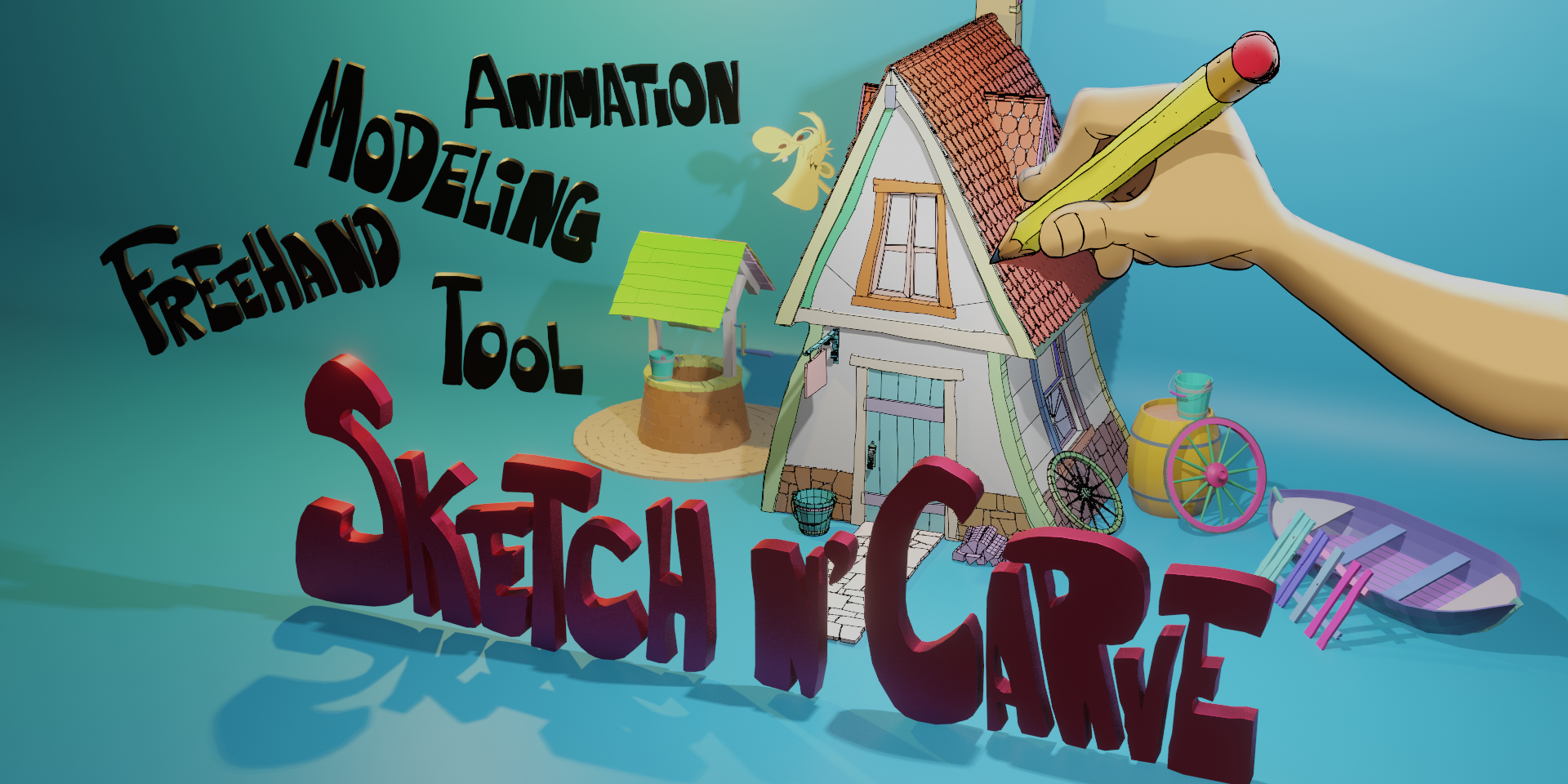 Sketchn’Carve v4.2.1g fro Blender手绘建模插件