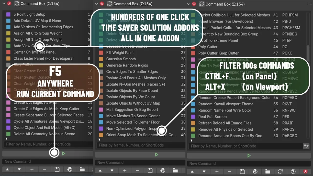 Command Box v2025.03.03 for blender 快捷功能命令调用插件