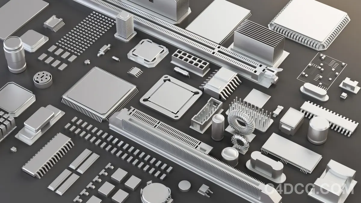 Motherboard Builder Kit v1 电脑处理器元器件模型预设