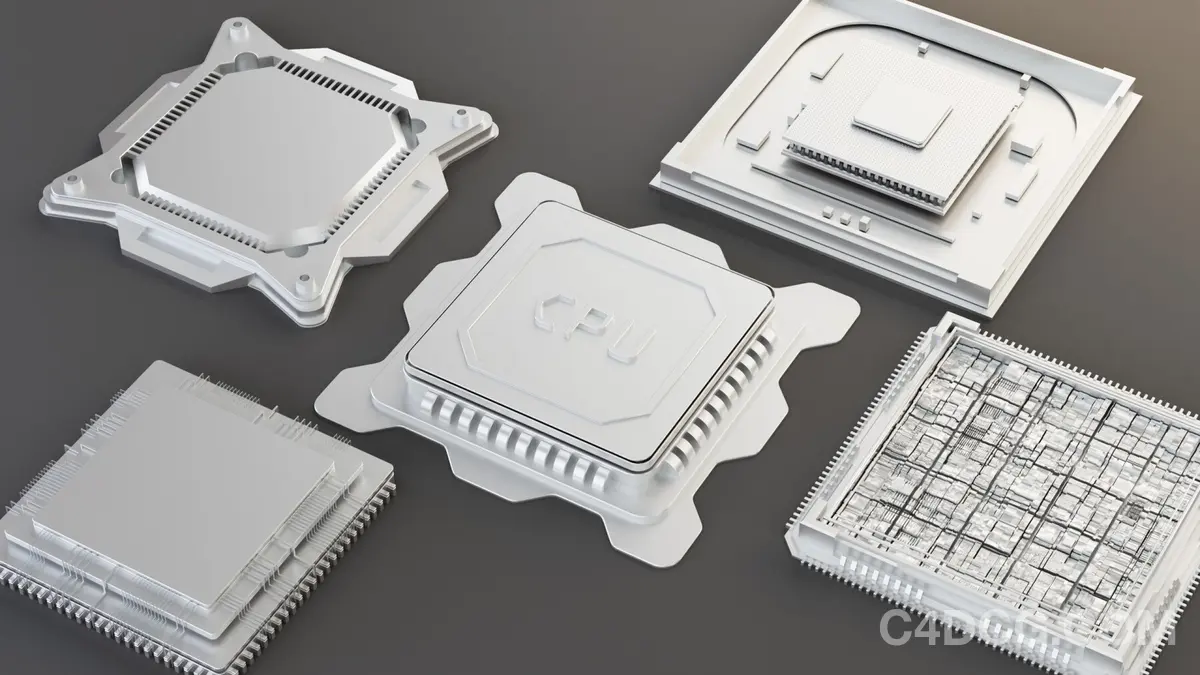 Motherboard Builder Kit v1 电脑处理器元器件模型预设