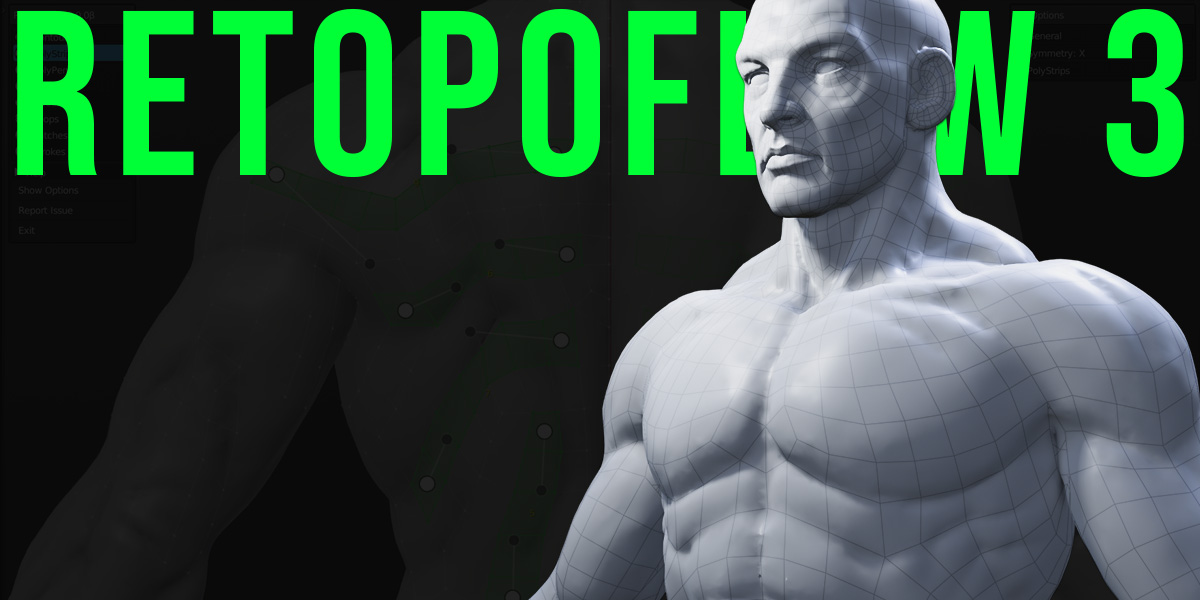 RetopoFlow v3.4.7 Fro Blender 重拓扑插件