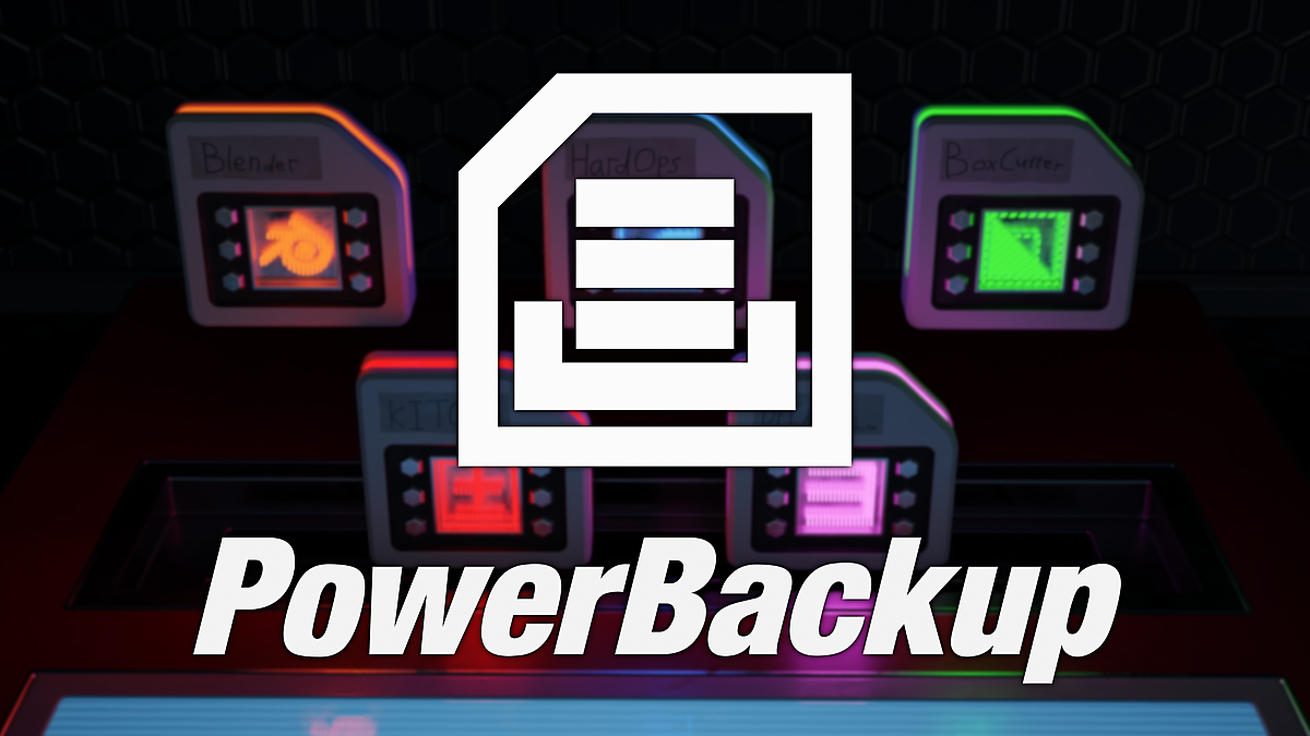 PowerBackup V0.2.6 fro Blender 设置保存插件