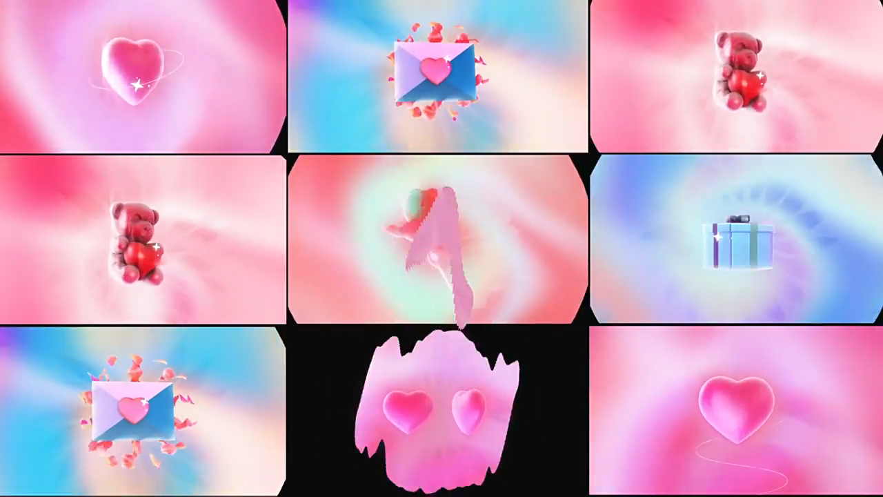 情人节爱心礼物视频转场 Valentine Transitions 56491003