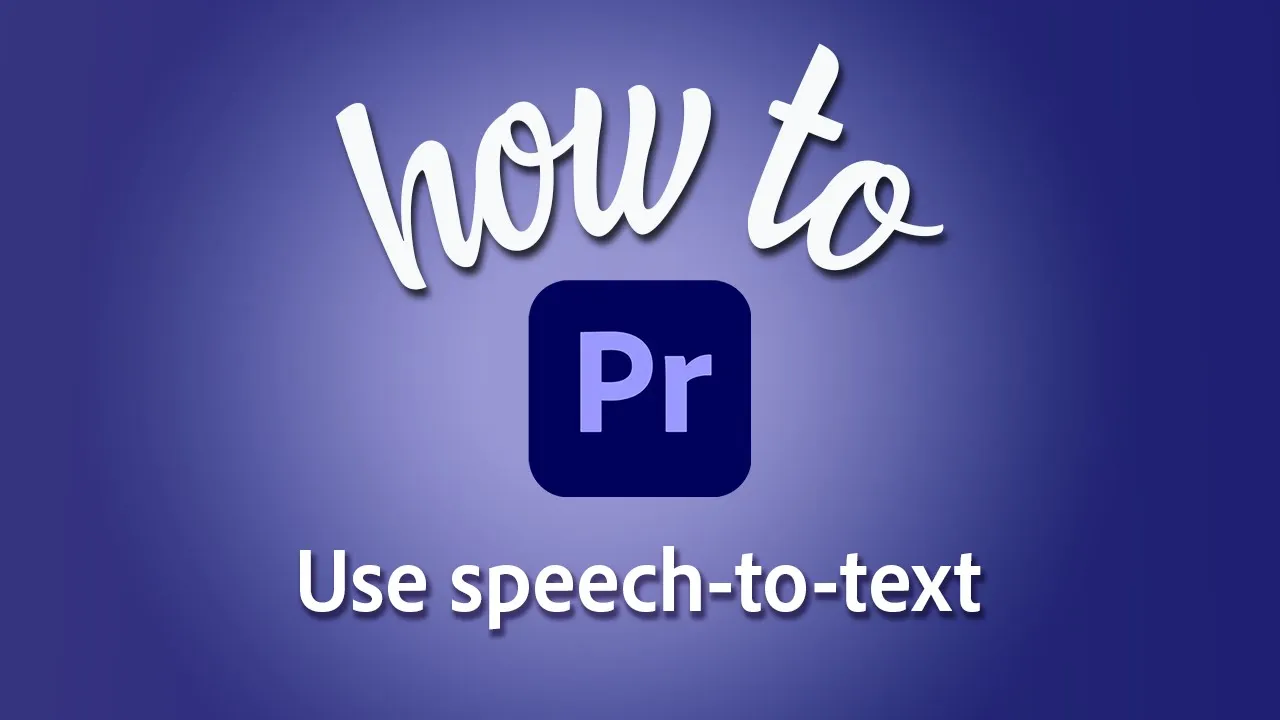 Adobe Speech to Text 2025 for Premiere Pro 语音转文本工具