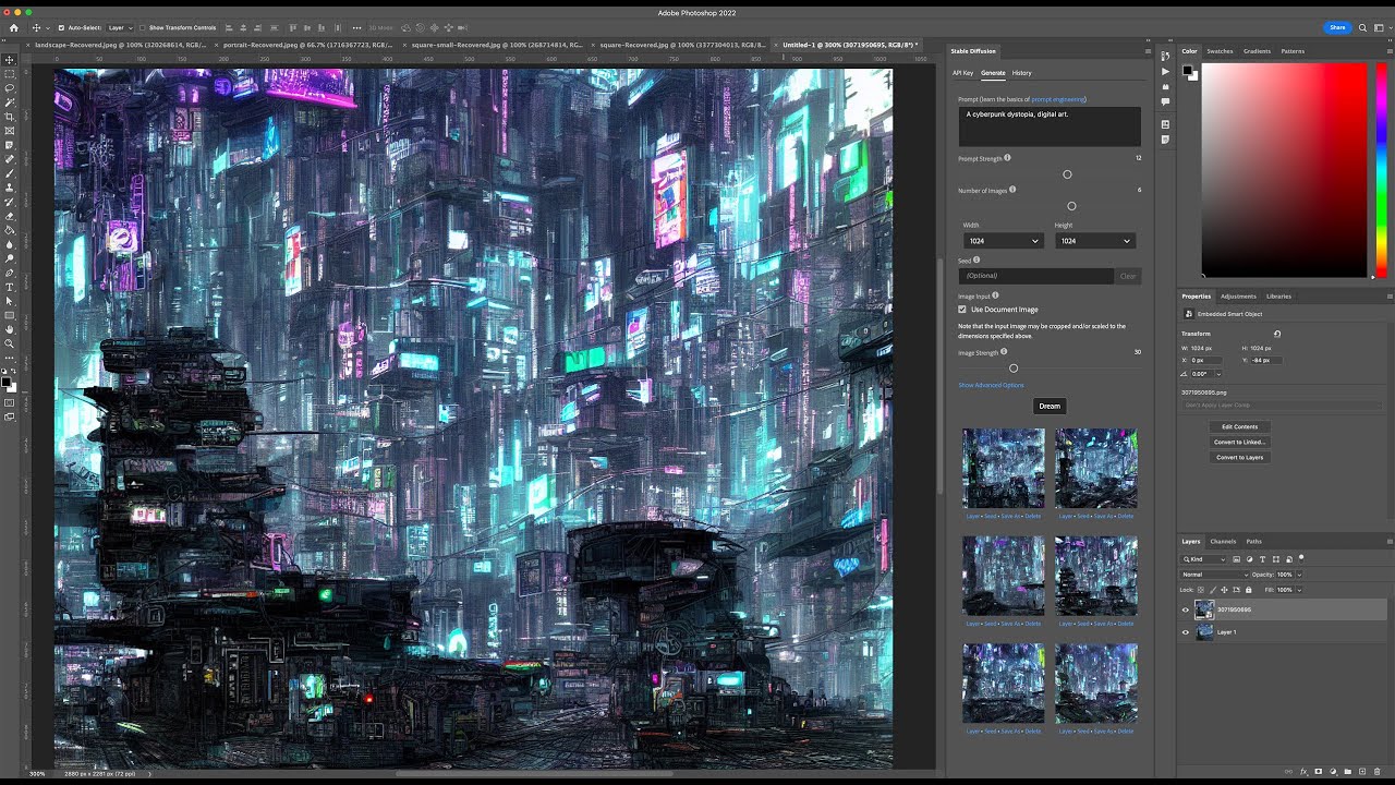 Auto Photoshop Stable Diffusion Plugin Fro Photoshop 图像AI生成插件中文版