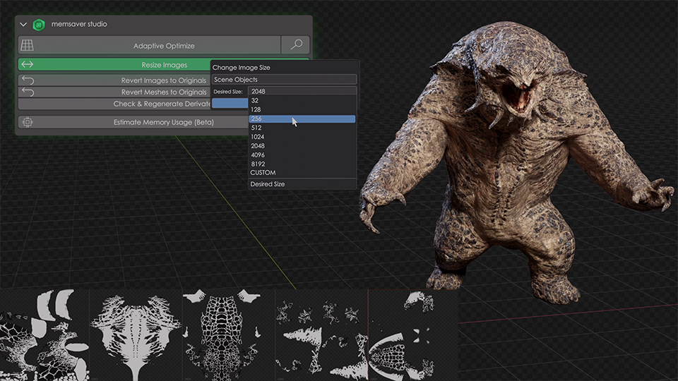Memsaver v1.2.2 fro Blender 内存优化插件