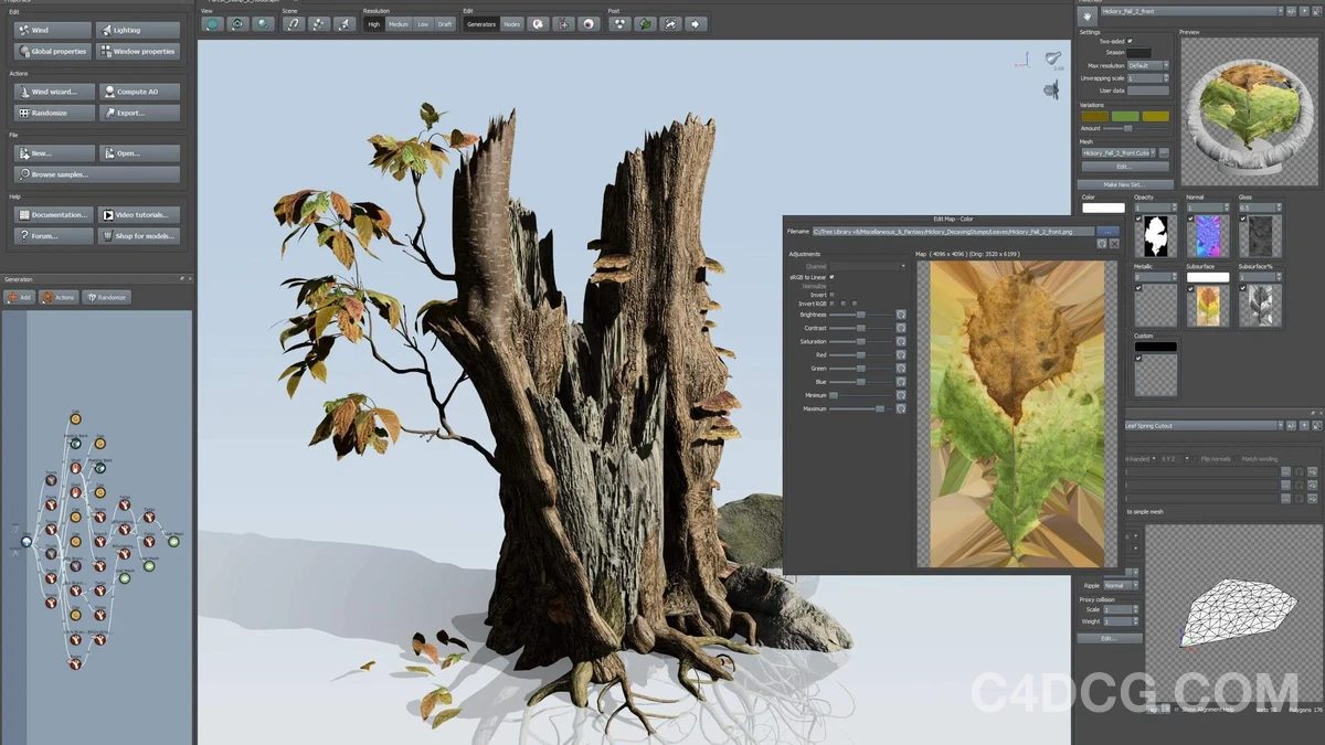 SpeedTree Modeler 10.0  植物树木建模软件