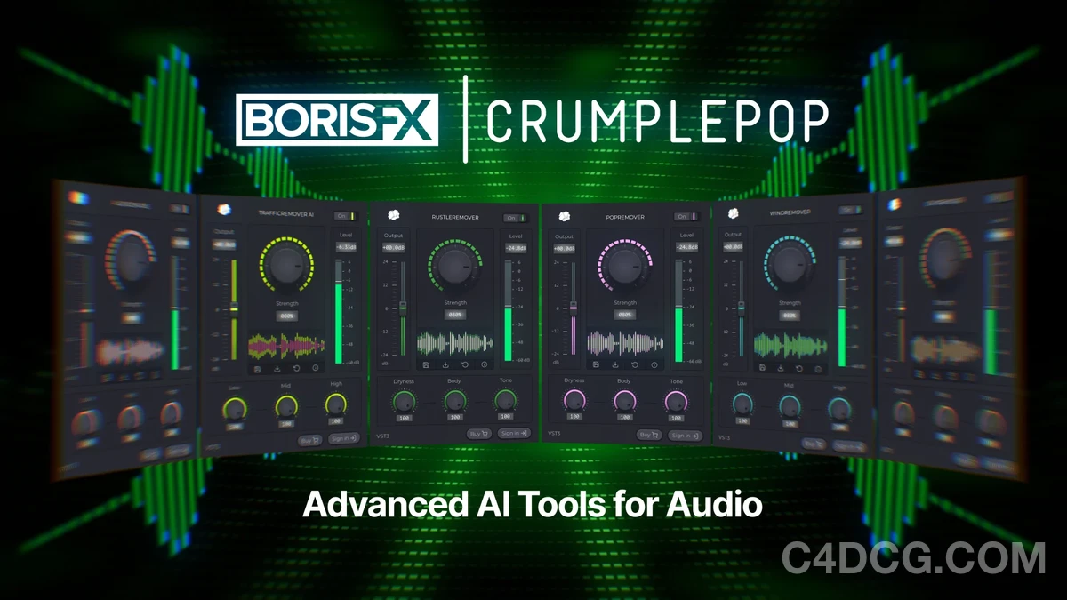 Boris FX CrumplePop 2025.5.0 Fro PR/AU 音频修复降噪去杂音插件