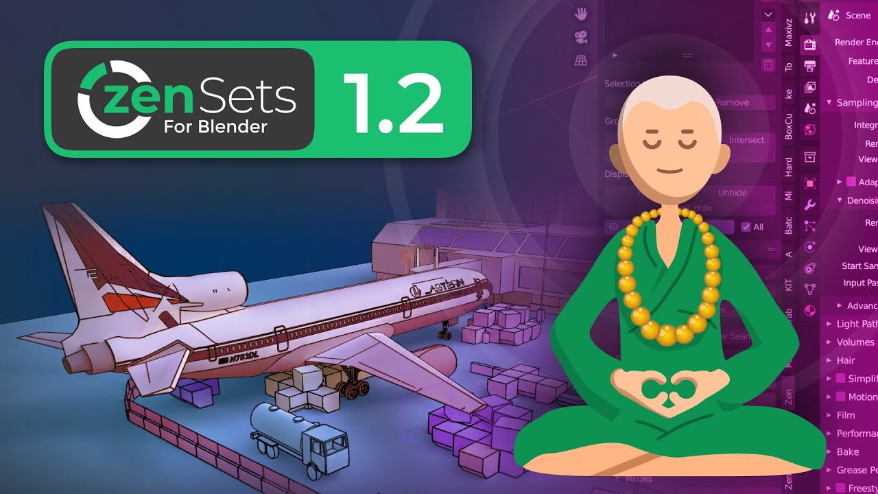 Zen Sets v2.4.5 for Blender Model Management Plugin