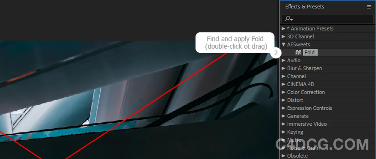 AESweets Fold v1.1.2 Fro After Effects 折叠动画效果插件汉化版