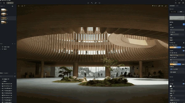 DLSS 3技术助力 D5实时渲染器成为全球首个软件！高效沉浸式设计体验来啦！