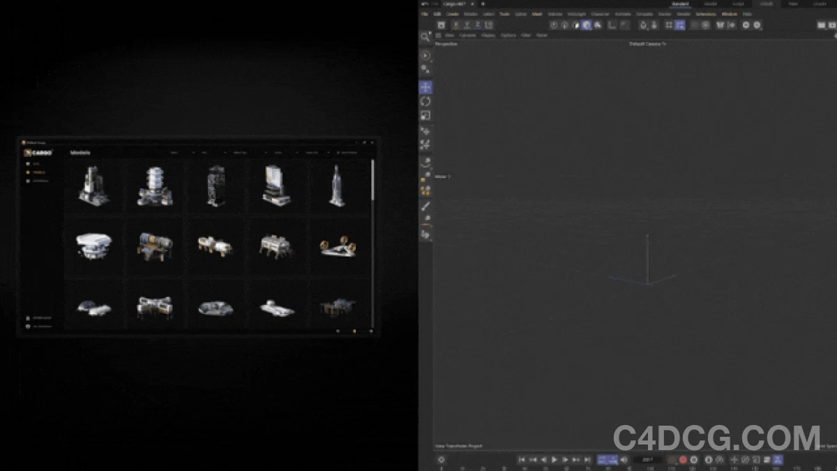 KitBash3D推出Cargo客户端，无缝集成Cinema 4D，简化资产管理