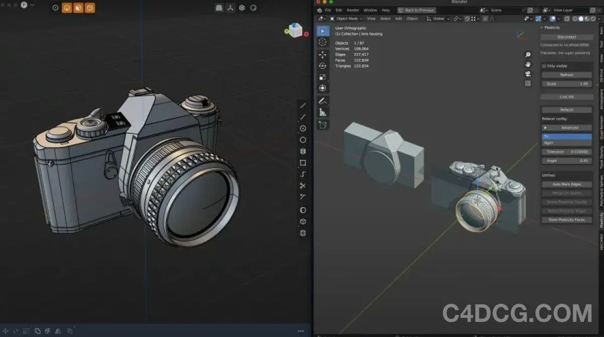 Plasticity 1.3 has arrived with the addition of Blender Bridge plugin
