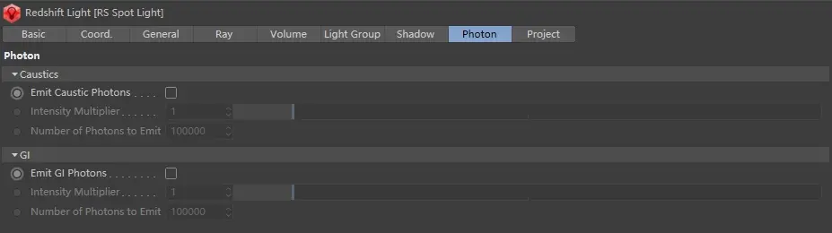 Redshift 渲染设置：全局光照-光子映射GI引擎