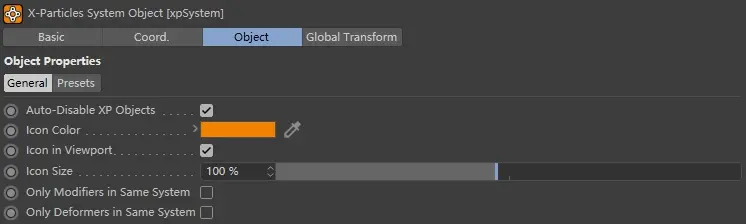 X-particles 使用文档：xpSystem