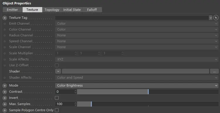 X-particles 使用文档：Emitter Shape Object