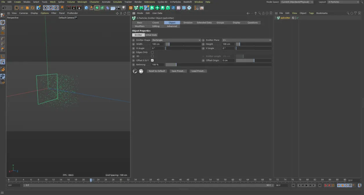 X-particles 使用文档：Emitter Object