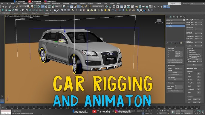 MadCar v3.070 for 3DS MAX 汽车绑定动画模拟插件